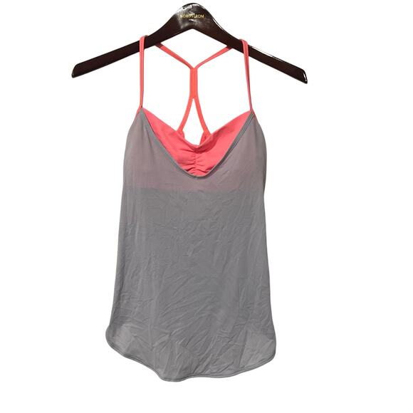 Lululemon Roll Out Tank Coral Built in Sports Bra/Running Shirt, Size 6, KB450 - Picture 2 of 5